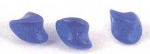 Glas Nugget matt blau